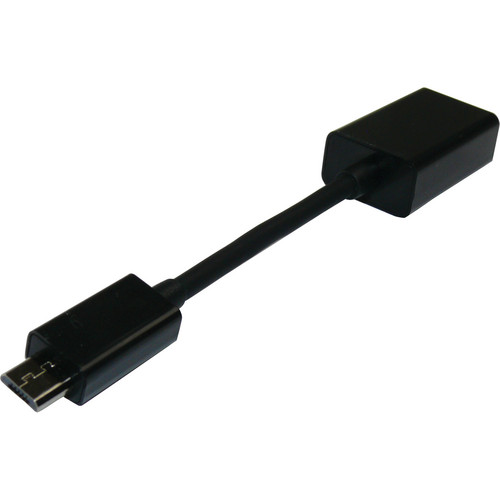 NTW USB Type A Female To Micro USB Type B 5-pin On-the-Go (OTG) Pigtail Adapter - 4"
