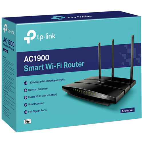 TP-Link Archer A9 AC1900 Dual-Band MU-MIMO Gigabit Wi-Fi Router