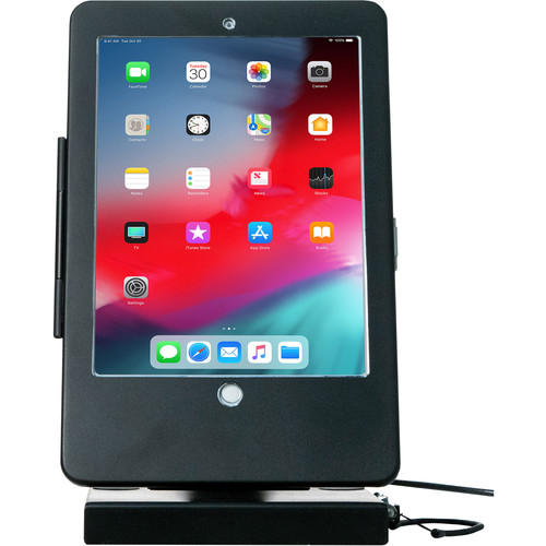 CTA Digital Flat-Folding Tabletop Security Stand for Apple iPad (5th- and 6th Gen), 9.7" iPad Pro, and iPad Air
