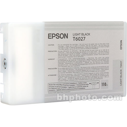 Epson UltraChrome Light Black Ink Cartridge (110ml)