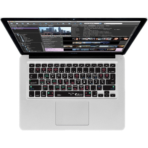 KB Covers CatDV Keyboard Cover for MacBook, MacBook Air & MacBook Pro (Unibody, Black Keys)