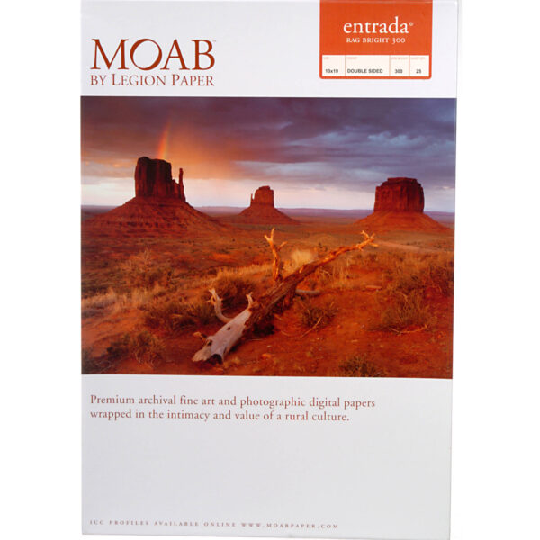Moab Entrada Rag Bright 300 Paper (13 x 19", 25 Sheets)
