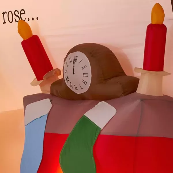 Airblown 6.56 ft. Inflatable Santa in Story Book Scene
