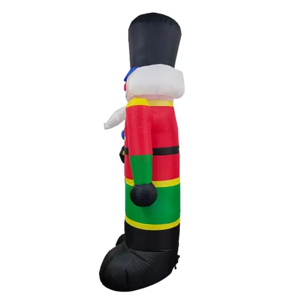 ALEKO 96 in. Christmas Inflatable Nutcracker with UL Certified Blower and LED Lights