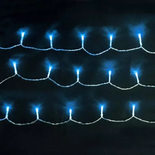 ALEKO 34 ft. 100-Light LED White Electric Powered String Lights