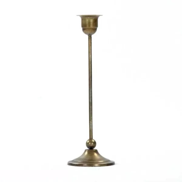 Zentique Upturned Bell Antique Gold Large Candle Holder