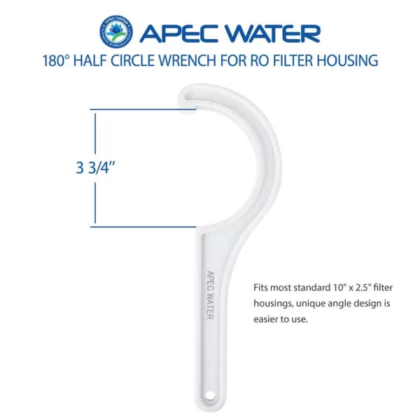 APEC Water Systems Water Filter Housing Wrench for 10 in. Industry Standard Size Under Sink Water Filtration System