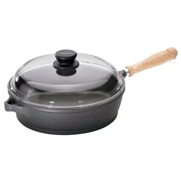 Berndes Tradition 2.5 qt. Cast Aluminum Nonstick Saute Pan in Gray with Glass Lid