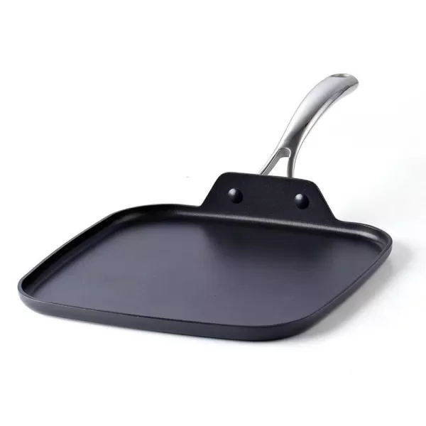 Cooks Standard 11 in. Hard-Anodized Aluminum Nonstick Griddle in Black
