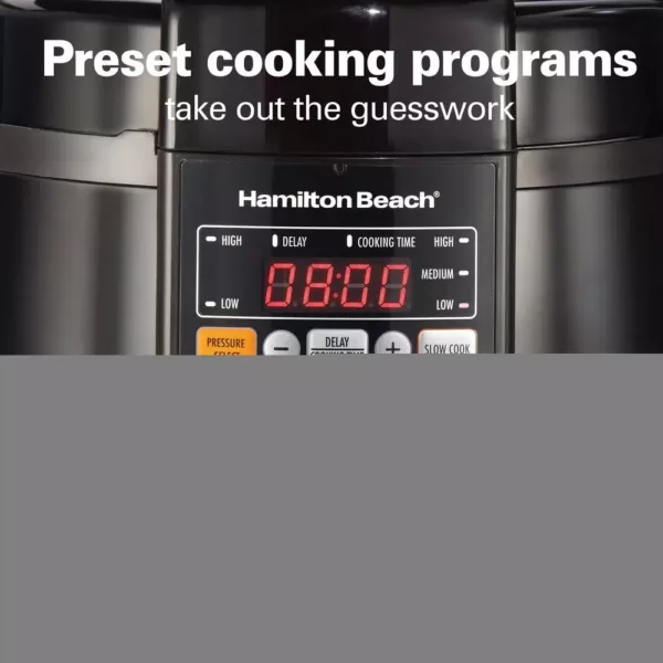 Hamilton Beach Multi-Function 6 Qt. Black Electric Pressure Cooker