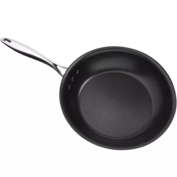 Ozeri Earth Pan ETERNA 12 in. Stainless Steel Nonstick Frying Pan in Black Interior