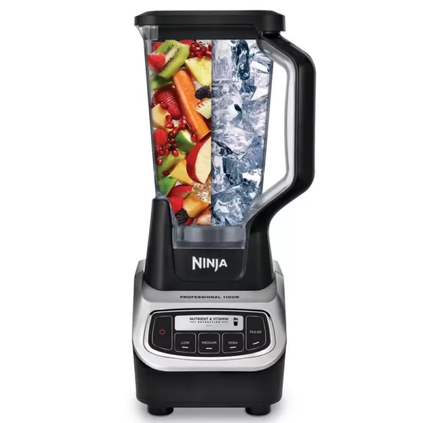 NINJA Nutri Ninja 72 oz. 5-Speed Black Professional Blender with 2 Nutri Ninja Cups