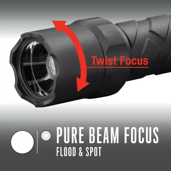 Coast Polysteel 600 Heavy Duty 710 Lumen Waterproof LED Flashlight with Twist Focus