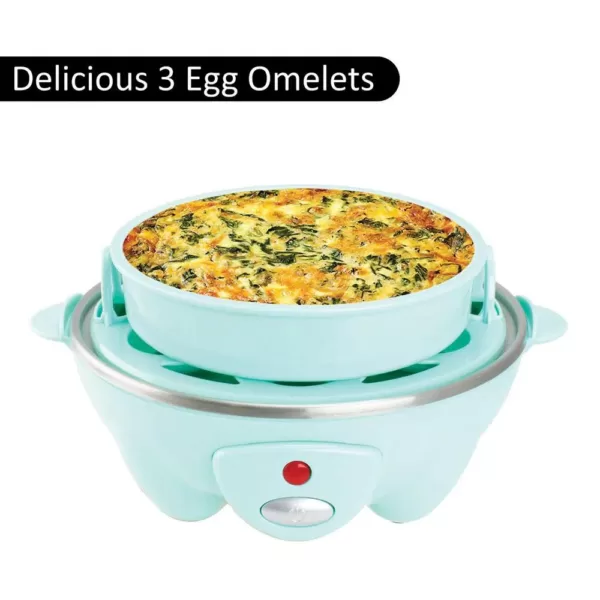 Brentwood 7-Egg Blue Electric Egg Cooker with Auto Shutoff