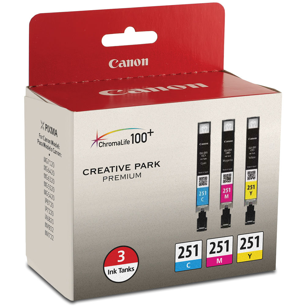 Canon CLI-251 3-Cartridge Ink Set