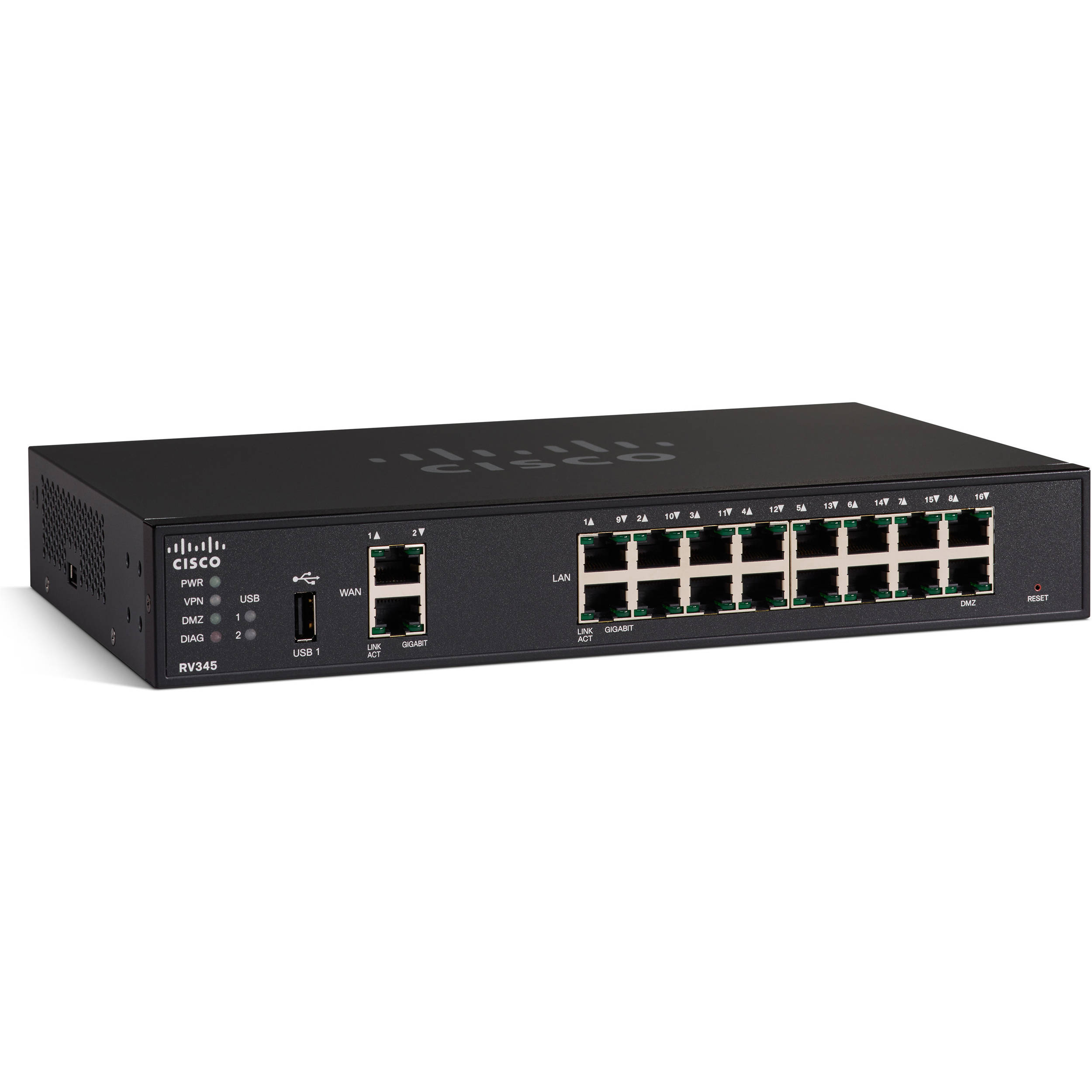 Cisco RV345 16-Port Gigabit Router with Dual WAN