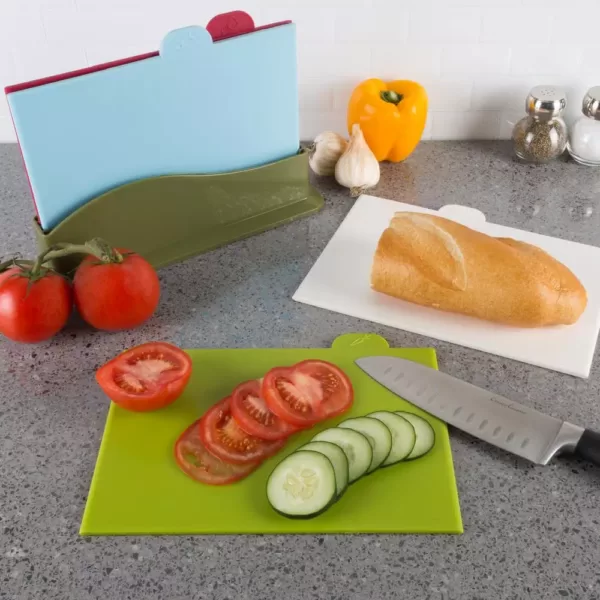 Classic Cuisine 5-Piece Plastic Cutting Board Set