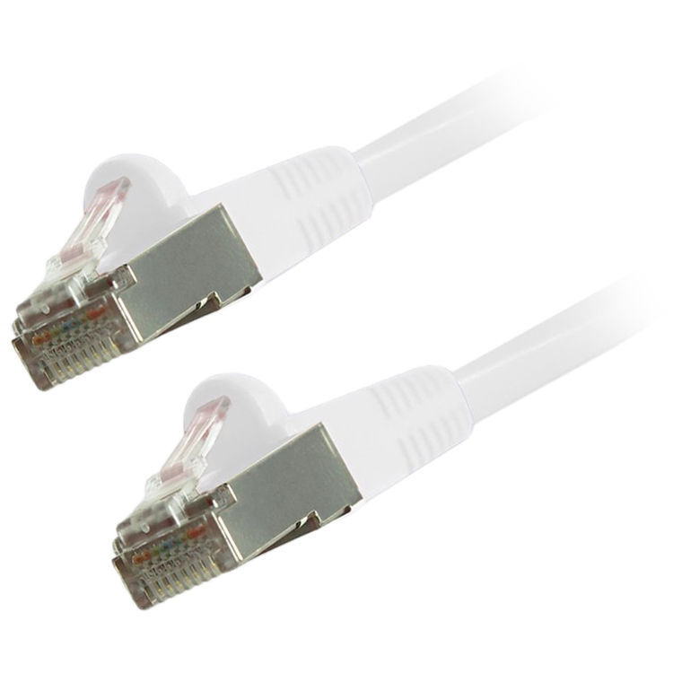 Comprehensive Cat 6 Snagless Shielded Ethernet Cable (75', White)