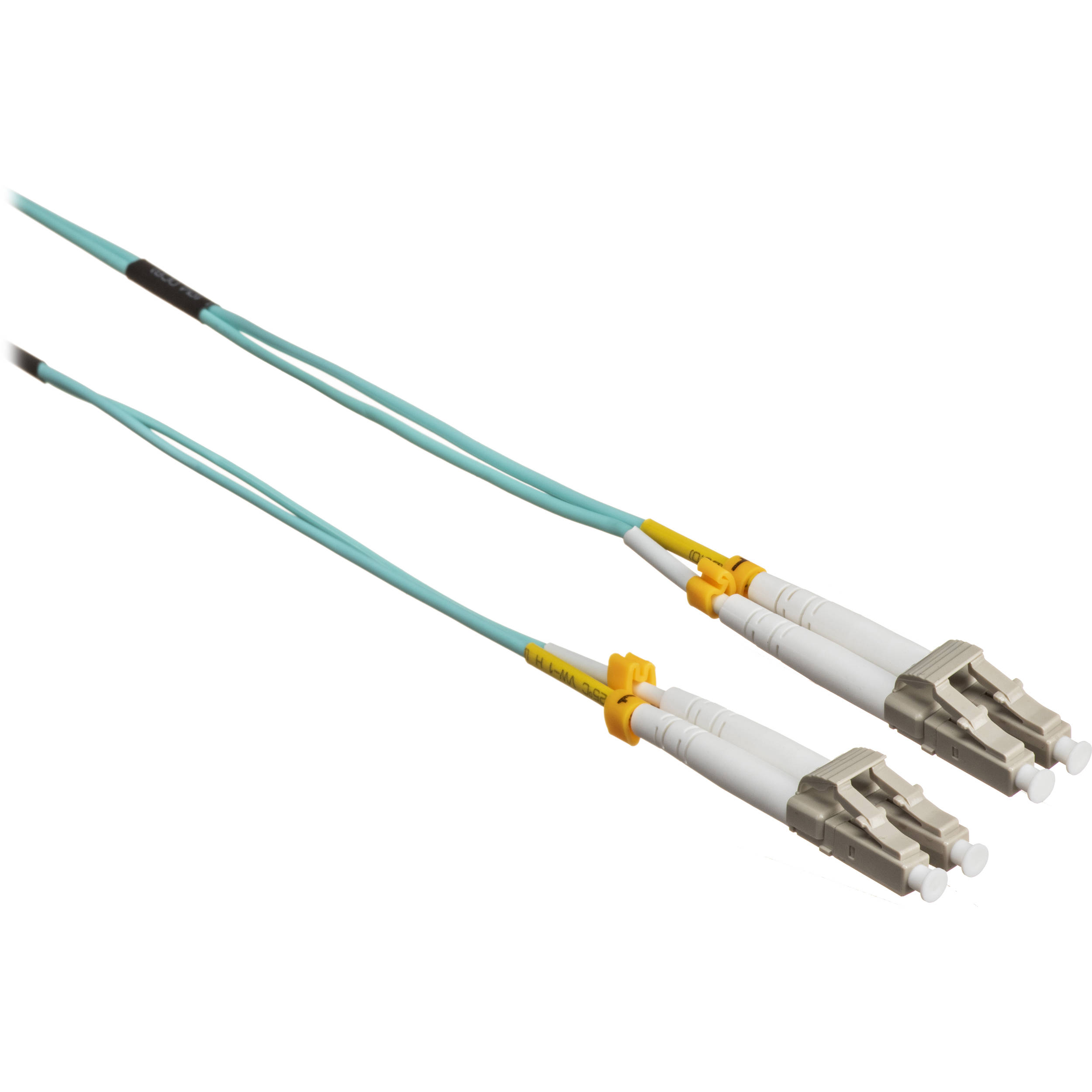 Comprehensive 10GB LC/LC Duplex 50/125 Multimode Fiber Patch Cable (Aqua, 22.9')