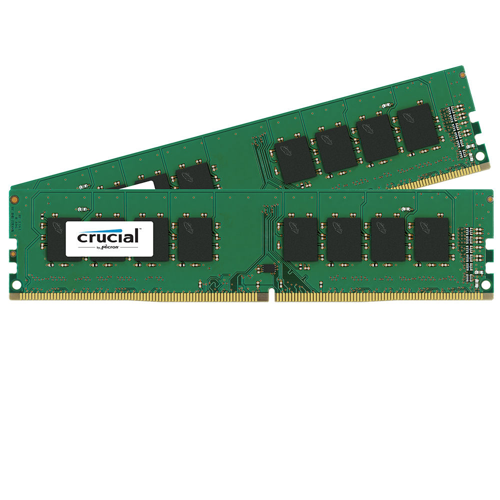 Crucial 16GB DDR4 2400 MHz UDIMM Memory Kit (2 x 8GB)