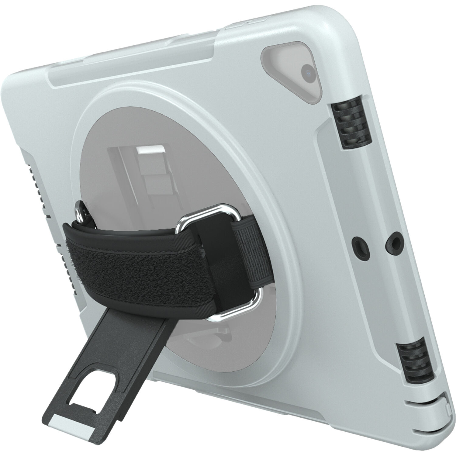 CTA Digital Protective Case with Grip and Kickstand for 10.2 and 10.5" iPads (White)