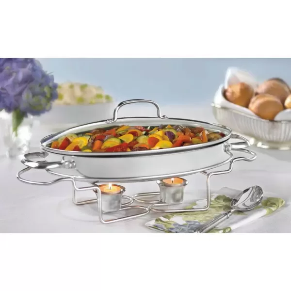 Cuisinart Classic Entertaining 13.5 in. (2.5 Qt.) Stainless Oval Buffet Server