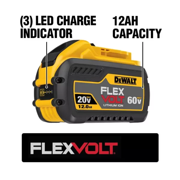 DEWALT FLEXVOLT 20-Volt/60-Volt MAX Lithium-Ion 12.0Ah Battery (5-Pack)