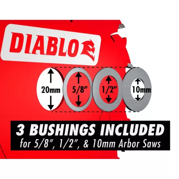 DIABLO 5-3/8 in. x 50-Teeth Aluminum Cutting Saw Blade with Bushings