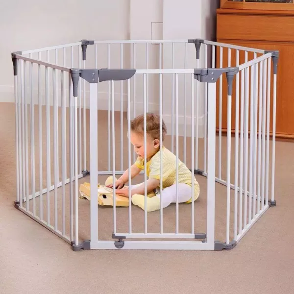 Dreambaby 29 in. H Royale Converta 3-in-1 Play-Yard and Wide Barrier Gate