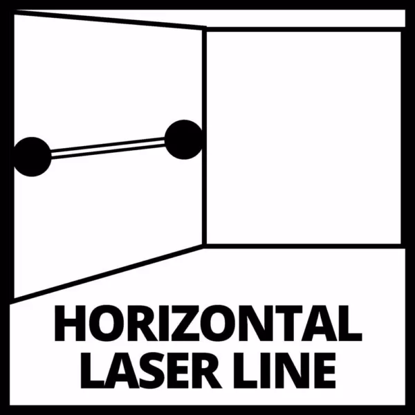 Einhell Self-Leveling Red-Beam Horizontal and Vertical Cross-Line Laser Level, 30-Ft Range, Class II