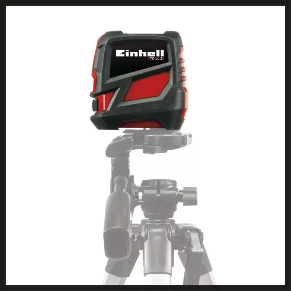 Einhell Self-Leveling Red-Beam Horizontal and Vertical Cross-Line Laser Level, 30-Ft Range, Class II