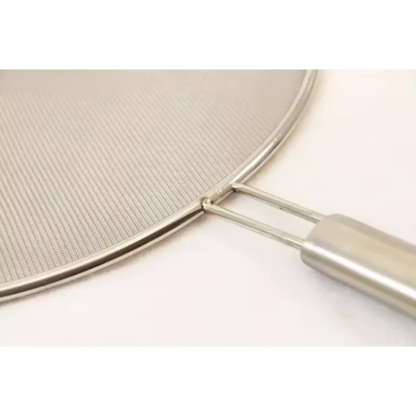 ExcelSteel 13 in. Stainless Fine Mesh Splatter Screen with Solid Handle