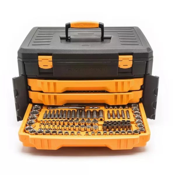 GEARWRENCH 12-Point Mechanics Tool Set in 3 Drawer Box (243-Piece)
