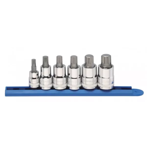 GEARWRENCH 3/8 in. and 1/2 in. Drive Stubby Triple Square Bit Metric Socket Set (6-Piece)