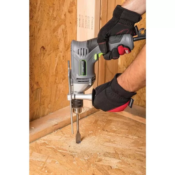 Genesis 7.5 Amp 1/2 in. Variable Speed Reversible Hammer Drill with Control Handle, Lock-On Button and Auxiliary Handle