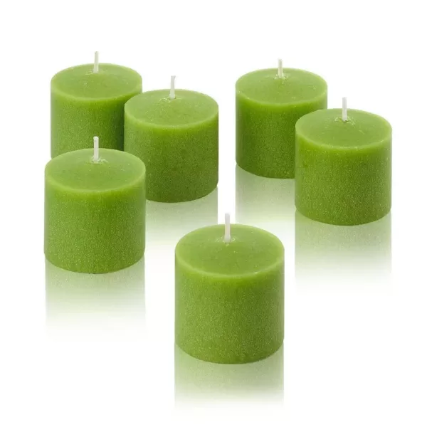 Light In The Dark 10 Hour Lime Green Unscented Votive Candles (Set of 12)
