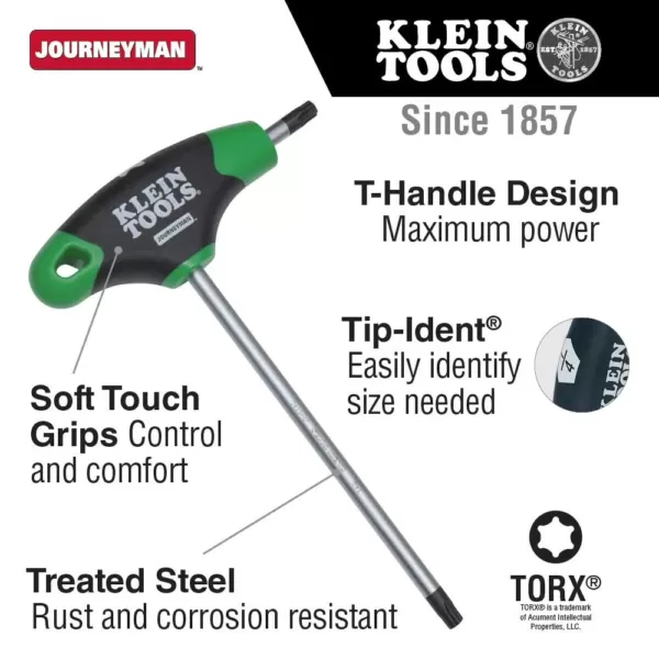 Klein Tools T27 Torx 6 in. Journeyman T-Handle
