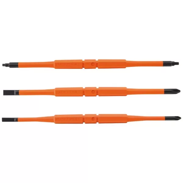 Klein Tools Screwdriver Blades Insulated Double-End (3-Pack)