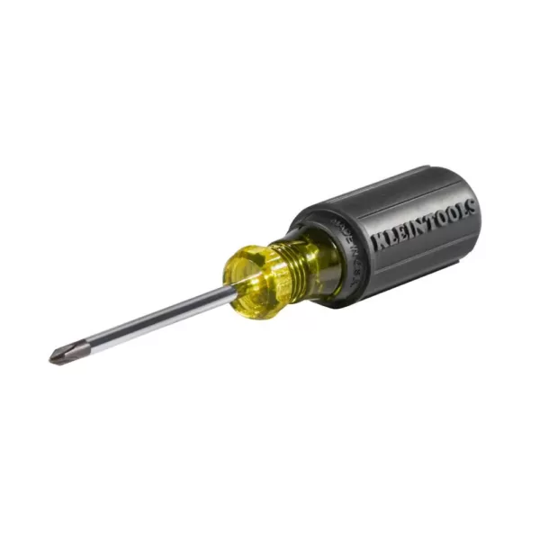Klein Tools #1 Phillips Head Screwdriver with 3 in. Round Shank- Cushion Grip handle