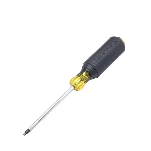 Klein Tools #2 Square- Recess Tip Screwdriver with 4 in. Round Shank- Cushion Grip Handle
