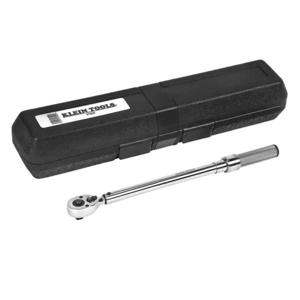 Klein Tools 3/8 in. Torque Wrench with Square-Drive Ratchet Head