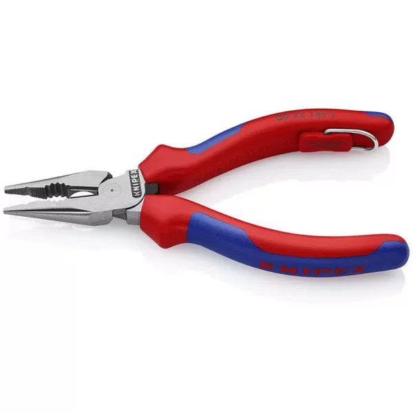 KNIPEX 5-3/4 in. Needle-Nose Combination Pliers with Dual-Component Comfort Grips and Tether Attachment