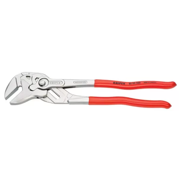 KNIPEX Heavy Duty Forged Steel 12 in. Pliers Wrench with Nickel Plating