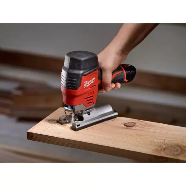 Milwaukee M12 FUEL 12-Volt Lithium-Ion Cordless Oscillating Multi-Tool and Jig Saw with two 3.0 Ah Batteries