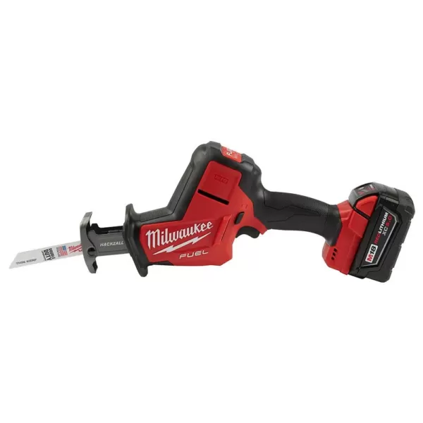 Milwaukee M18 FUEL 18-Volt Lithium-Ion Brushless Cordless HACKZALL Reciprocating Saw Kit W/(1) 5.0Ah Batteries, Charger & Tool Bag