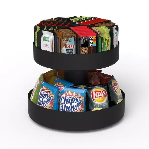 Mind Reader Organizer Black for Coffee Condiments and Snacks