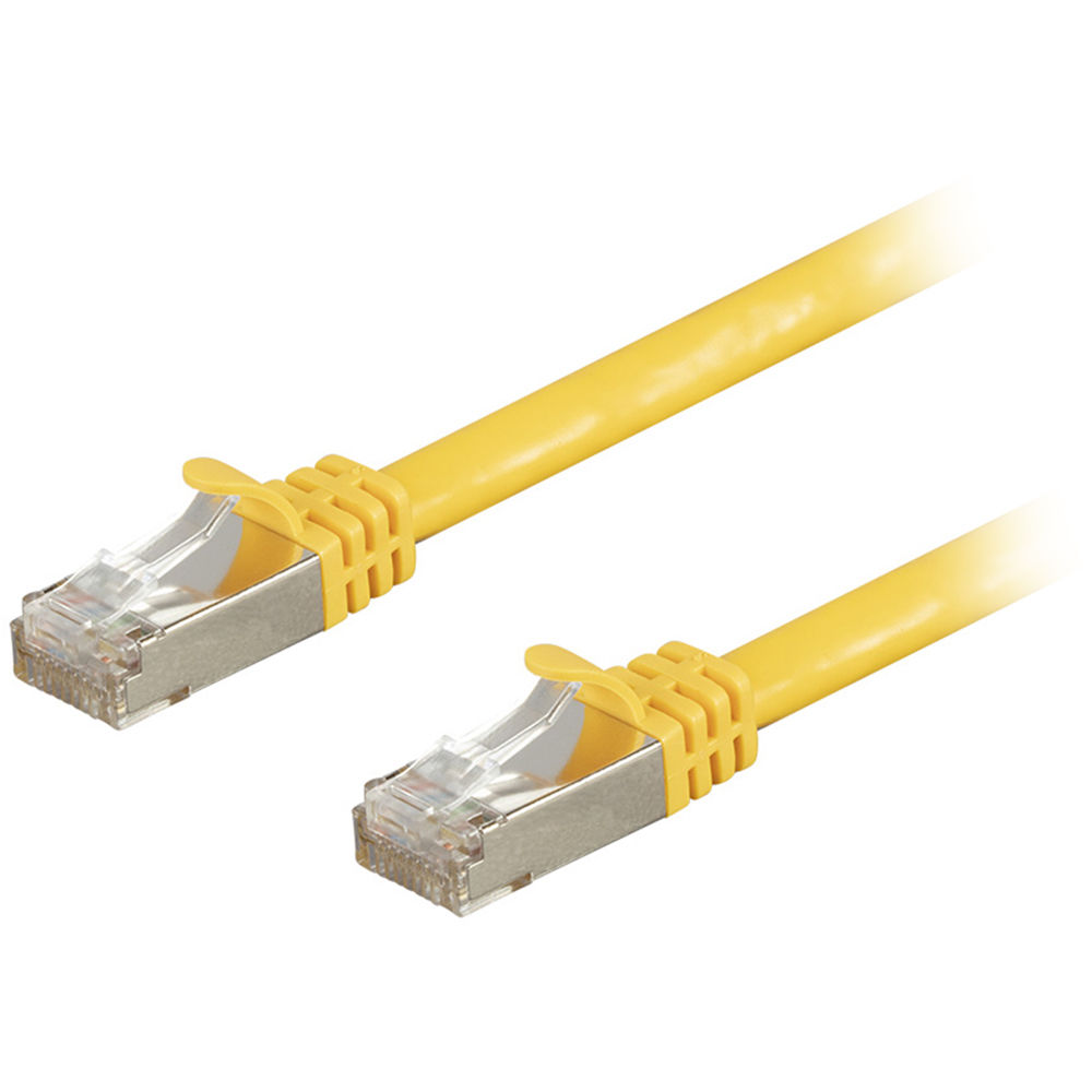 Monoprice Entegrade Cat7 S/FTP Double-Shielded Ethernet Patch Cable (100', Yellow)
