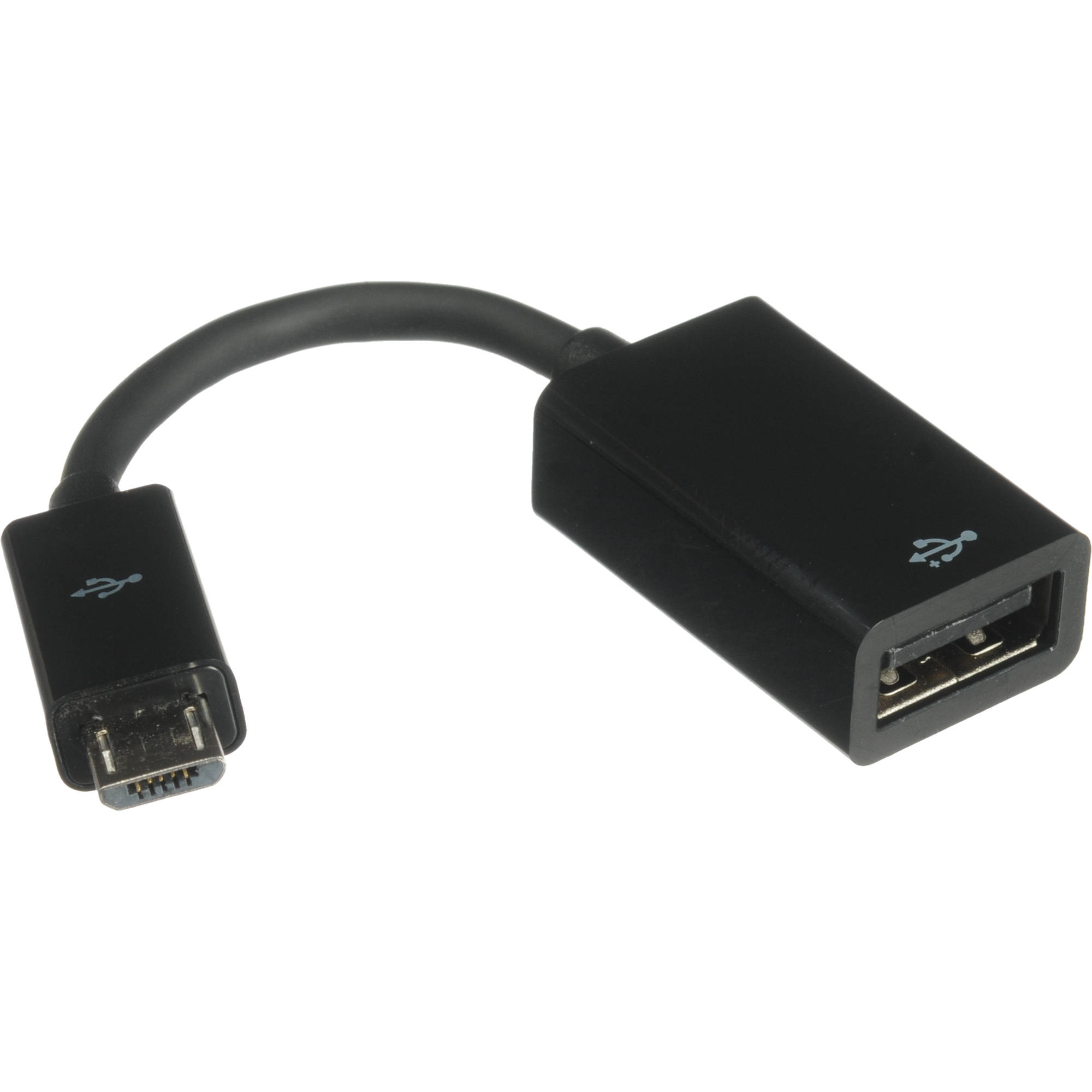 NTW USB Type A Female To Micro USB Type B 5-pin On-the-Go (OTG) Pigtail Adapter - 4"