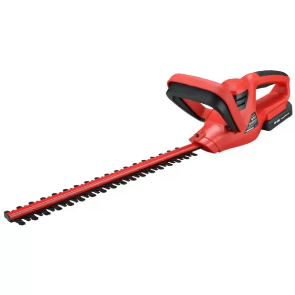 PowerSmart 20-Volt Lithium-Ion Cordless Handheld Hedge Trimmer 1.5 Ah Battery and Charger Included