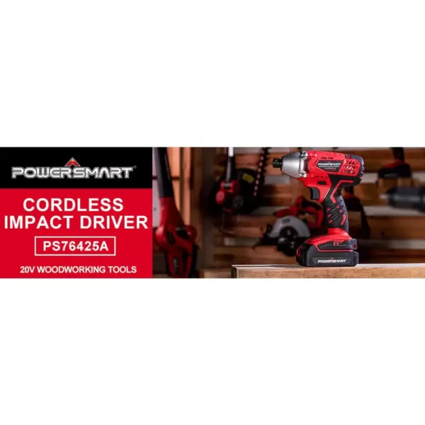 PowerSmart 20-Volt Cordless 1/4 in. Impact Driver